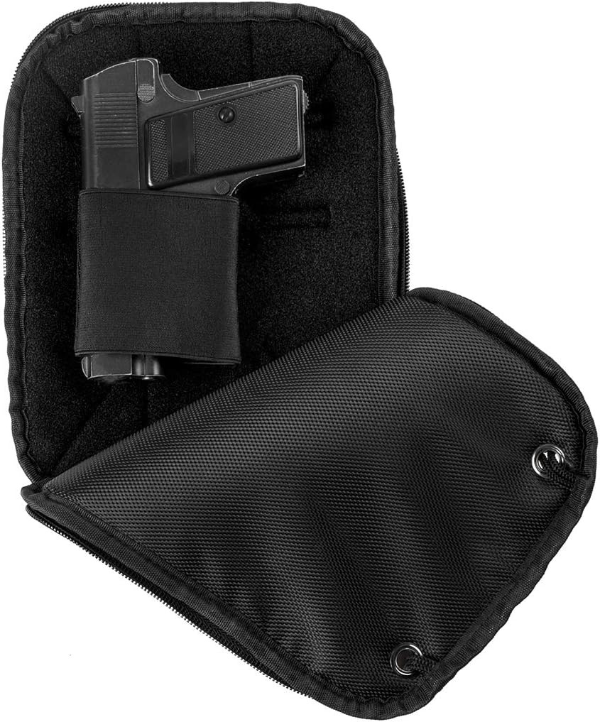 LIRISY CCW Concealed Carry Gun Pouch | Tactical Pistol Conceal Fanny Pack Holster | Handgun Waist Bag with Belt Loops
