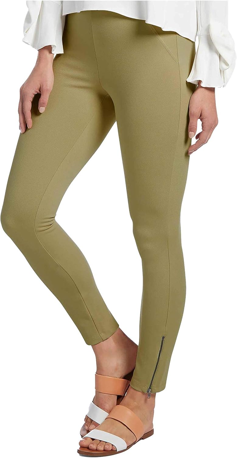 Hue Womens Ankle Zip Simply Stretch Skimmer Fennel X Large 16 18 At Amazon Women S Clothing Store