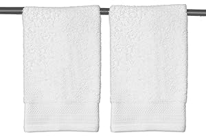 BEN KAUFMAN SALES CO Kaufman - Hotel Quality, Optic White 100% Ring Spun Cotton, Towels 2-PK Fingertip 11x18