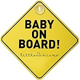 Little Chicks Baby on Board Sign, Child Safety Awareness Warning Decal - Model CK094