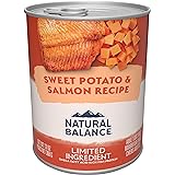 Natural Balance Limited Ingredient Adult Grain-Free Wet Canned Dog Food, Sweet Potato & Salmon Recipe, 13 Ounce (Pack of 12)