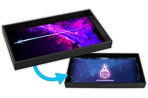 Forged Dice Co. Dice Tray 14" - Reversible Dice Rolling Mat - Compatible with Board Games and Tabletop RPGs Like Dungeons and Dragons Pathfinder Roleplaying Games - Morningstar