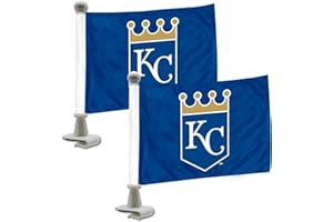 FANMATS 61845 Kansas City Royals Ambassador Car Flags - 2 Pack Mini Auto Flags, 4in X 6in, Perfect for Hood or Trunk