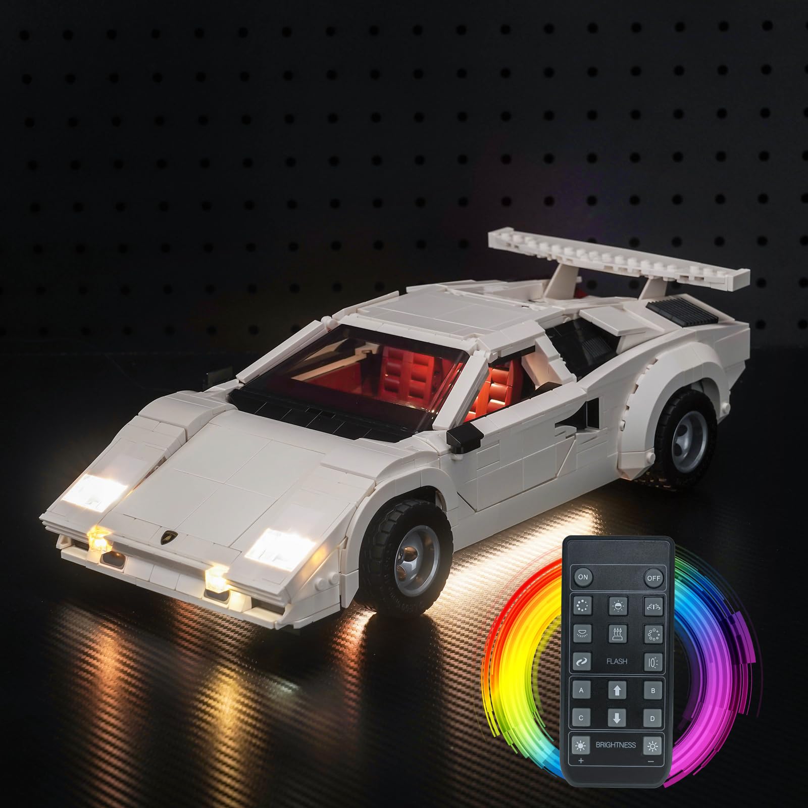 Remote Controlled Led Light Kit for Lamborghini Countach 5000 Quattrovalvole Creative Toys — image 1