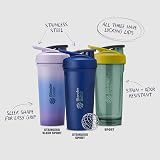 BlenderBottle Strada Shaker Cup 710ml with Locking Lid Black view 6