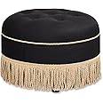 Jennifer Taylor Home Yolanda 24" Round Upholstered Accent Ottoman