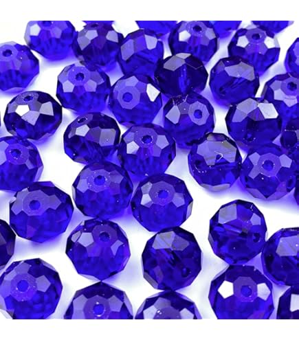 Aazon.co: Weebee Briolette Glass Crystal Beads Faceted Rondelle Beads