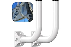 Wireless Bridge Mount,J Pole Antenna Mount, Pole and Wall-Mounted Mount for Outdoor Point-to-Point AP Access Point Client Bri