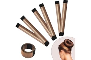 BLUEUSAFOX Hair Bun Maker 3 PCS- Donut Bun Maker DIY French Twist Hair Fold Wrap Snap - Easy Bun Hair Tool - Shaper Bun Hair Tool -Ballet Bun for Women and Kids