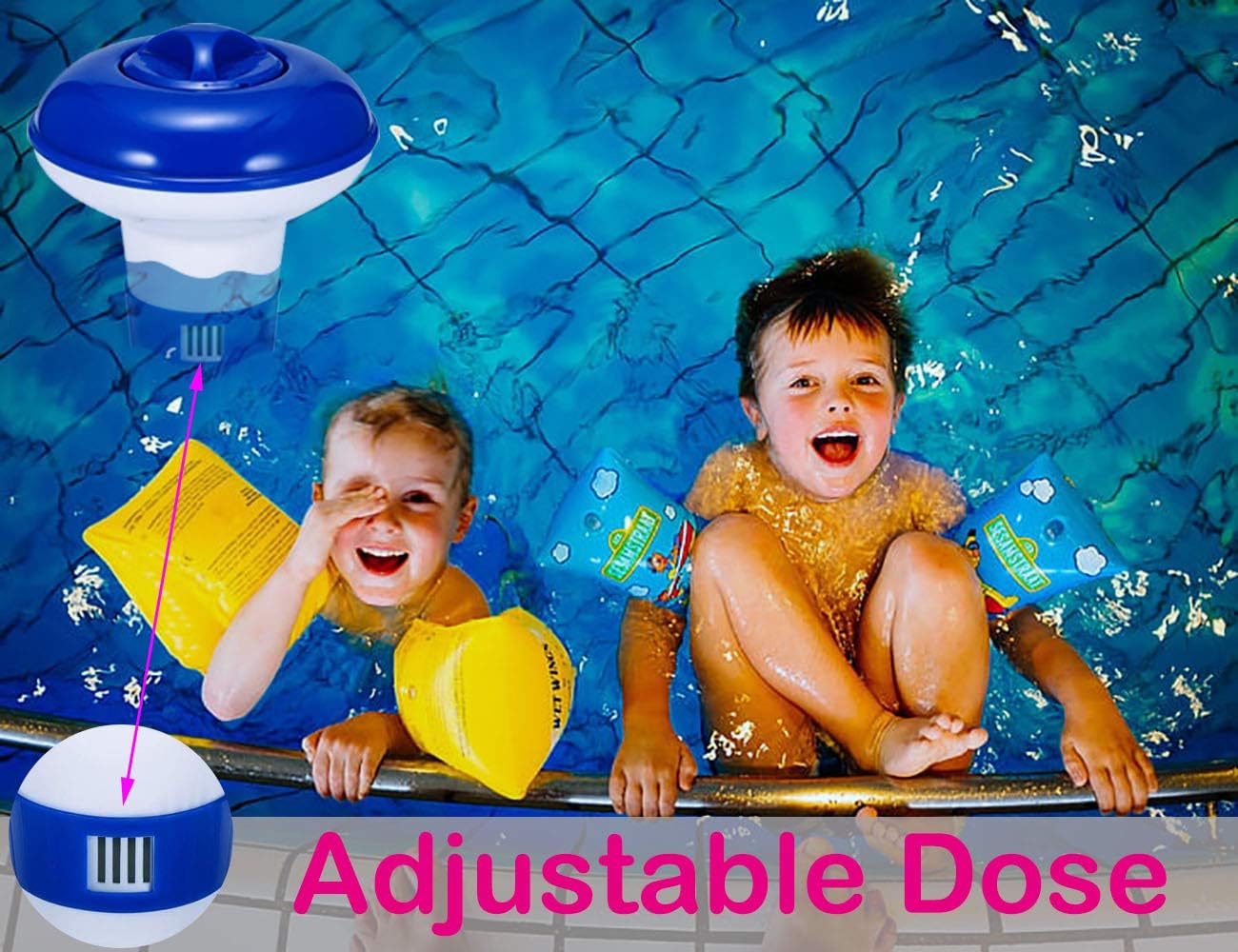 FENRIR Floating Dispenser Chlorine Tablets Hot Tub Swimming Pool Spa, Floating Pool Chlorine, Chlorine Tablet Holder (5 Inch) - Image 5