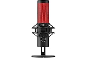 HyperX QuadCast 2 – USB Microphone for Gaming, Streaming and Podcasting, with On-Board Controls, LED Lighting, Removable Shock Mount, PC, Mac, PS5, PS4, USB-C - Black