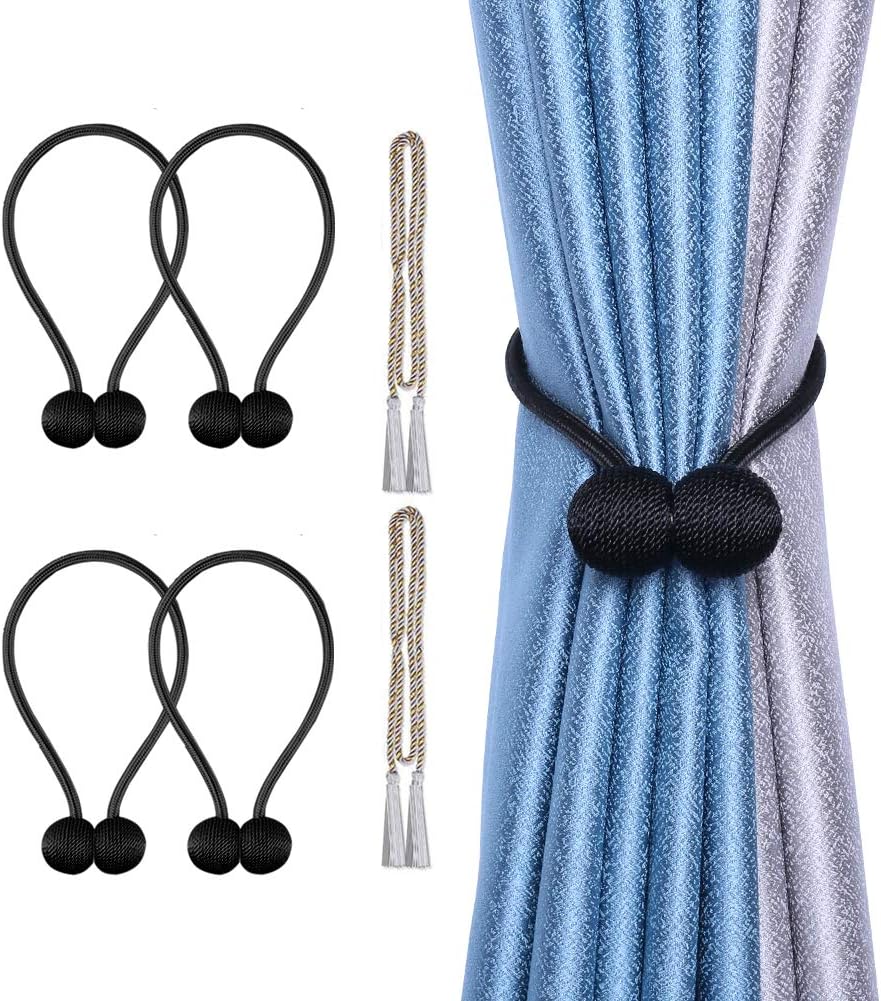 Amazon Com Cyrico Magnetic Curtain Tiebacks Decorative Curtain
