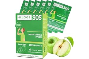 Glucose SOS Powder Packets with Natural Dextrose, Fast-Absorption That Instantly Dissolves in Your Mouth with No Water Needed