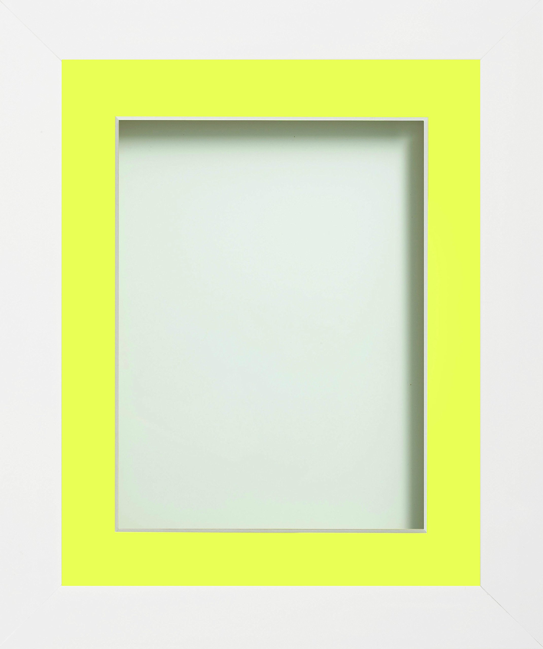 Frame Company Candy Range White Picture Photo Frames with Mount*Choice of Colours*
