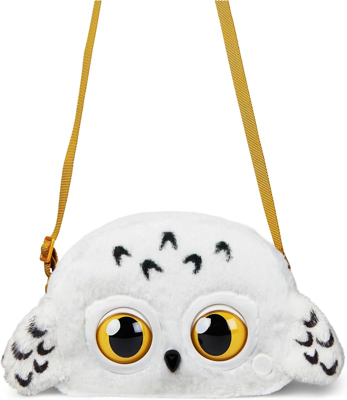 Harry Potter Hedwig Purse Pets, interaktive Eulen-Umhängetasche mit mehr als 30 Geräuschen und Reaktionen, für Mädchen ab 5 Jahren