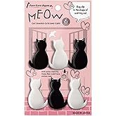 Sturdy & Cute Cat Chip Clips - Set of 6 Strong Grip for Snack Bags, Documents, Gift Bags Durable and Resilient | LOVE LOVE JA