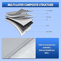 6 Layers Car Cover Waterproof All Weather for