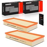 A-Premium 2-PC Engine Air Filter Compatible with Land Rover Models | for Discovery, LR4, Range Rover, 2010-2022, Flexible Panel
