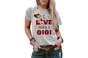 YHIWU Summer Tops for Women Casual Short Sleeve Love Printed T-Shirts Crewneck Loose Comfy Blouse Fashion Tees Basic Tops