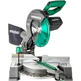 Metabo HPT 10-Inch Compound Miter Saw, 15-Amp, Single Bevel, C10FCG2 | 24T TCT Blade Included, Precision Angle Cuts, Positive Stops, Large Work Table, Lightweight Portable Design