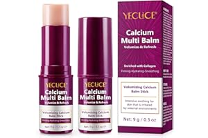 NIFEISHI Calcium Volume Multi Balm Stick, (2pcs) Calcium Volume Balm, Anti Wrinkle, Firming & Moisturizing, Hydrating, Lifting Cream for Lip, Eye, Face, Neck- Suitable for All Skin Types 0.3oz