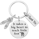 HUTIMY Dance Teacher Gifts for Women Men from Student Best Cute Appreciation Birthday Dance Teacher Keychain