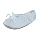 isotoner girls Satin Ballerina With Embroidered