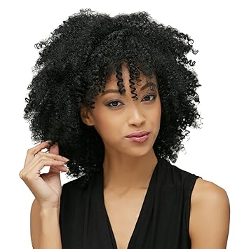 Amazon Com Blanna Wigs For Black Women Black Afro Short Kinky