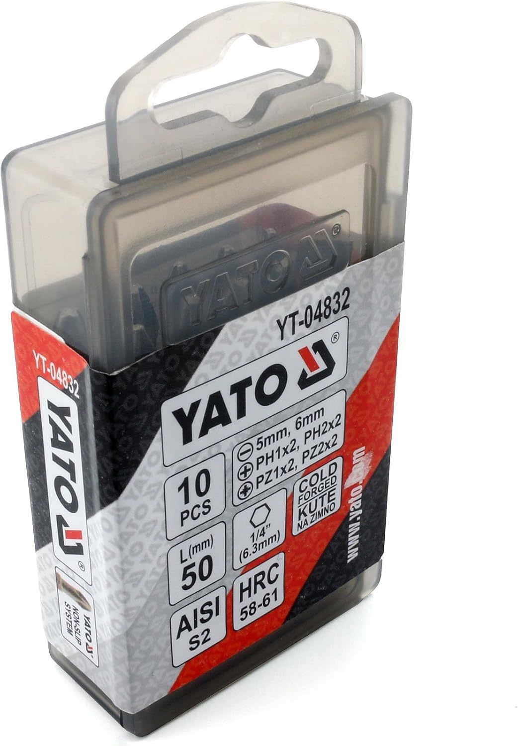 Yato yt-04832 - Bit Screwdriver Set for 50 mm 10pcs, Variety pack - Image 4