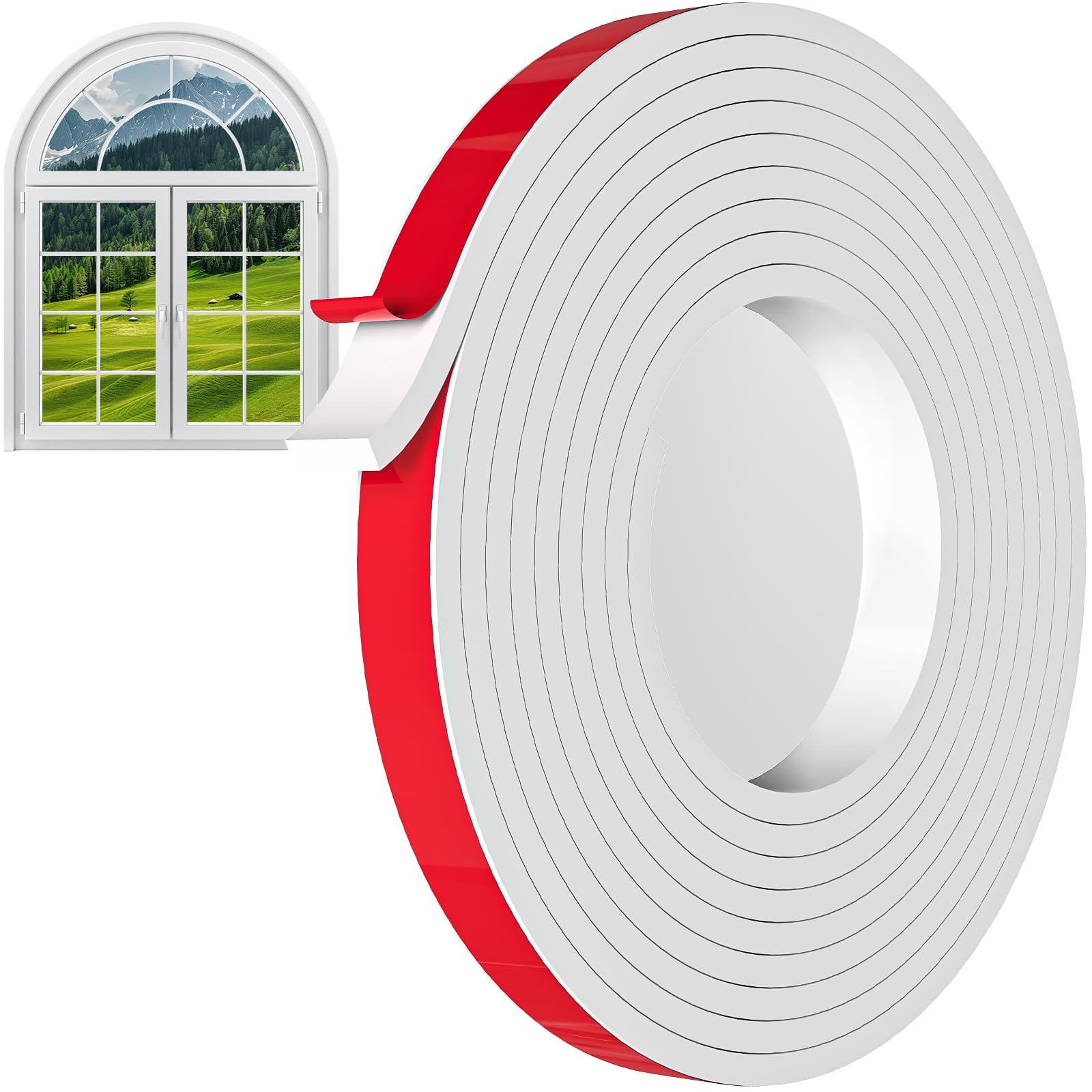 Photo 1 of 16.5 Ft Window Grille Inserts, TPE Self-Adhesive Peel and Stick Trim, Flexible DIY Molding Grid Kit for Windows Door Frames Home Decoration