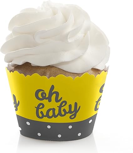 Amazon Com Hello Little One Yellow And Gray Baby Shower