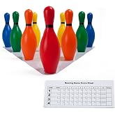 Champion Sports Weighted Plastic Bowling Pin Set