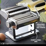 KitchenCraft World of Flavours Pasta Maker Manual Pasta Machine 9 Thickness view 6