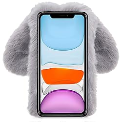 DasKAn 3D Bunny Ears Plush Case for iPhone 5 / 5S