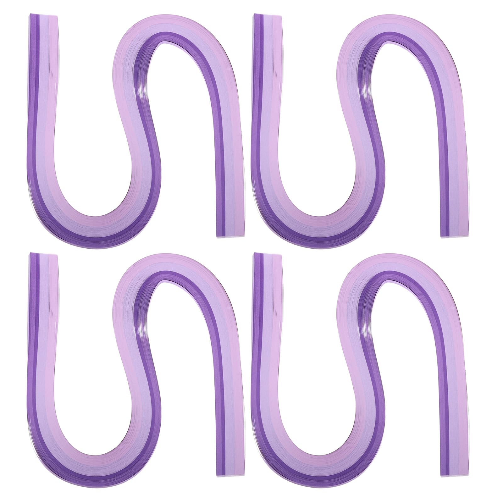 PATIKIL 540 x 10mm Rainbow Quilling Strips Paper,480 Pcs Origami Paper Quilling Strip for Art DIY Hand Craft Christmas, Gradient Purple