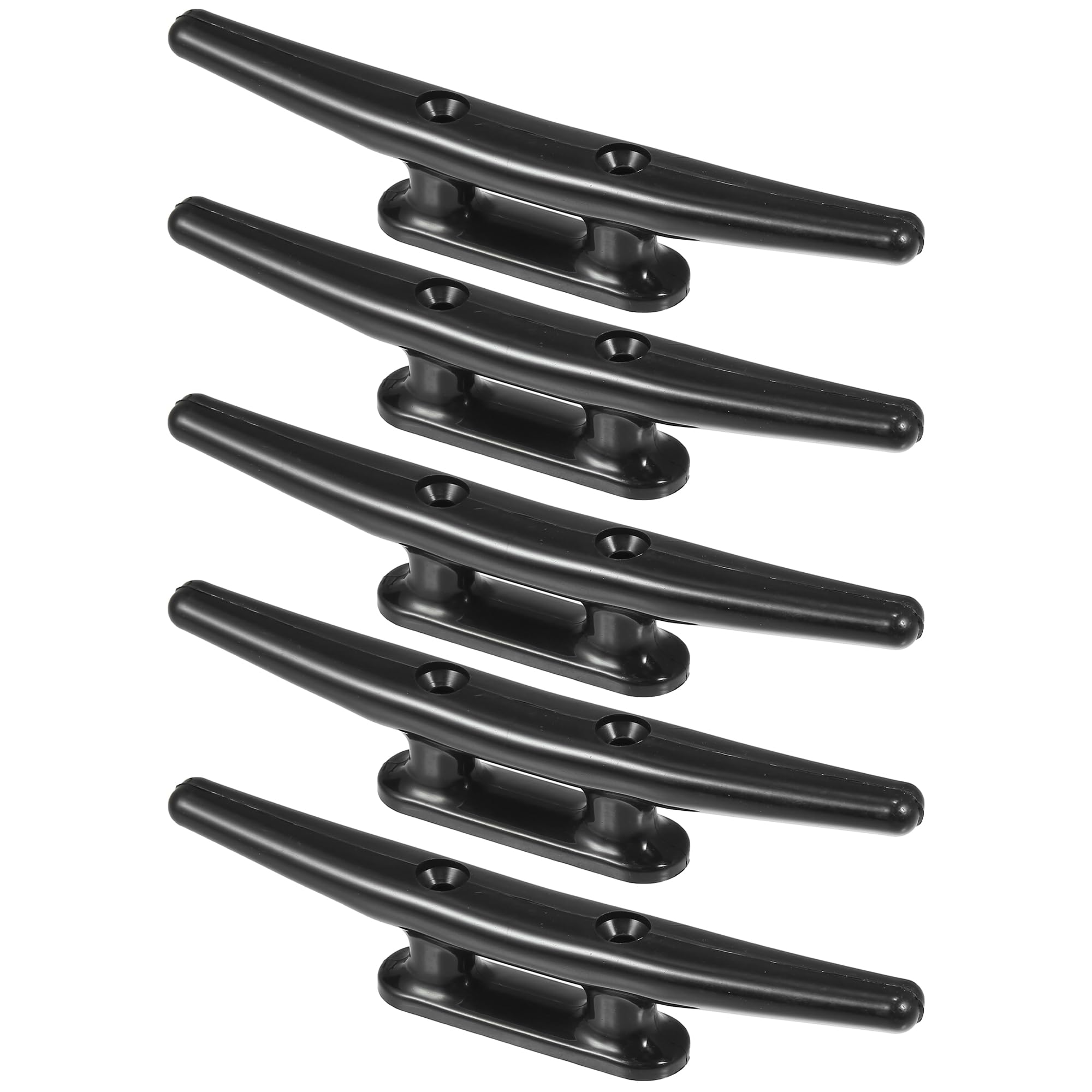 X AUTOHAUX 5pcs 8'' Plastic Boat Cleat Rope Cleat Boat Dock Cleats for Kayak