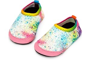 Apolter Baby Boys and Girls Swim Water Shoes Barefoot Aqua Socks Non-Slip for Beach Pool Toddler Kids