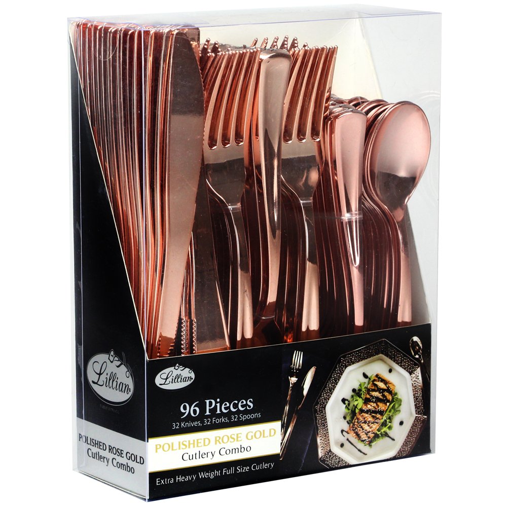 Plastic Cutlery Silverware Extra Heavyweight Disposable Flatware, Full