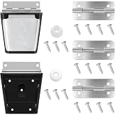ATESMO Cooler Hinges &amp; Latch Replacement for Igloo Cooler Replacement Parts Set, Stainless Steel Latch and Hinge Parts Kit with High-Strength Screws