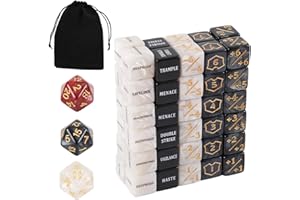 Fukaisu 63pcs MTG Counter Dice Set, Abilities Keywords -1/+1 Life Counter Dice Commander Buff Tokens & Shield for MTG TCG & C