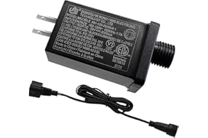 AIROADS 12V 2A LED Controller with Extension Cord, 24W Class 2 Power Supply Ip44 Low Voltage Transformer ，Replacement Model RH-120V2000U4-1 for Christmas String Light Inflatable Decorations (12V 2A 1PCS)