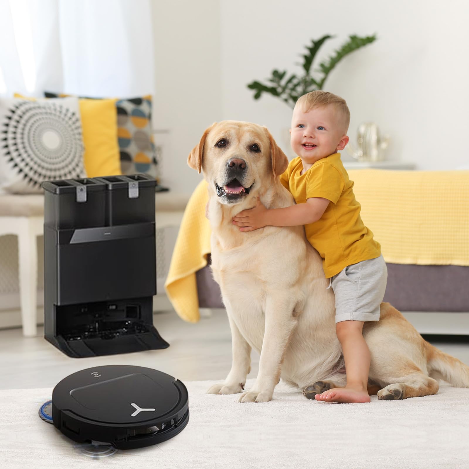 10 Stück Staubbeutel für ECOVACS DEEBOT X8 PRO OMNI / X9 PRO OMNI /X11 PRO Omni /X12 Pro Omni /T30C /T50 Pro OMNI /T80 OMNI /T90 Omni Saugroboter, 4L Aktivkohlebeutel Vakuumstation Ersatzteile Zubehör 7