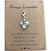 AMOBESTER Mini 3D Drum Clip on Charms Drummer Musician Jewelry Zipper Pull for DIY Bracelet Necklace