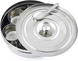 Zinel 7113 Spice Box Masala Dabba 7 Compartments 16cm Stainless Steel view 3