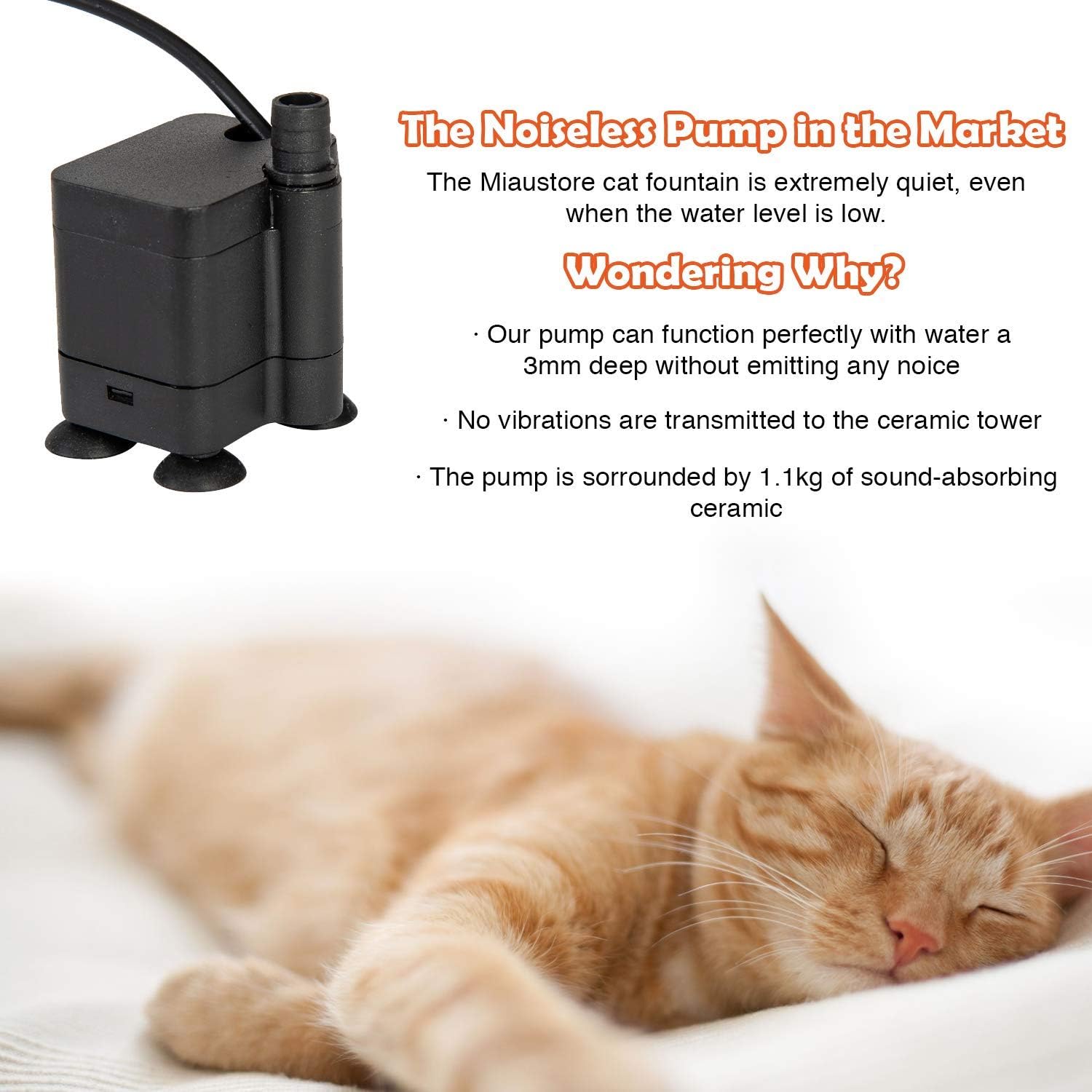 Miaustore Fontaine à Eau En Céramique Pour Chats 8 Bassins Deau Potable 34 Litres Avec Pompe à Eau Silencieuse Pas De Filtres Activé Par Le