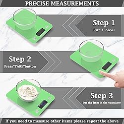 UMIRIKO Light Green Kitchen Digital Scale Weight