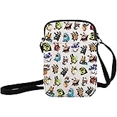JXGZSO Funny Anime Gaming Crossbody Bag Anime Lover Gift Anime Themed Shoulder Bag Gaming Art Bag