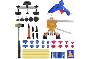 Super PDR Paintless Dent Repair Kit - 42Pcs Car Dent Puller For Small And Medium Car Dents And Ding Auto Dent Remover Tools