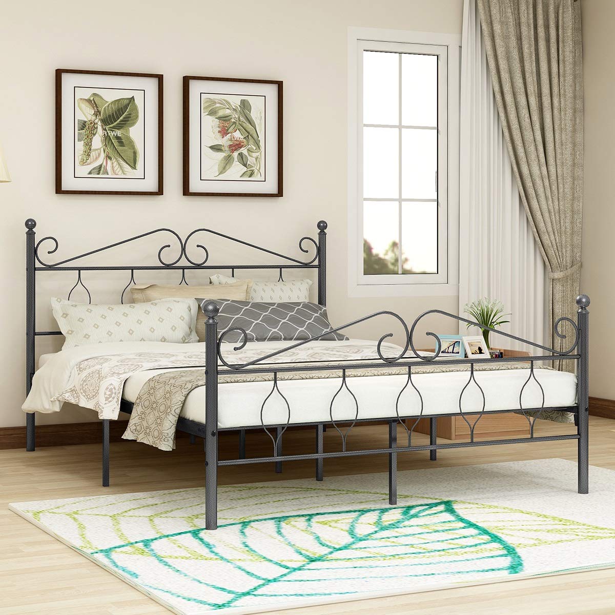 Best vintage metal bed frame queen