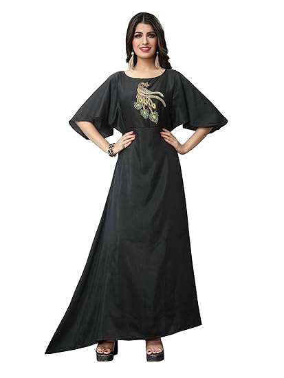 party wear gown black colour